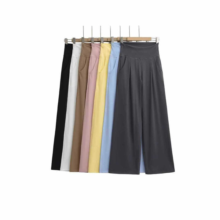 Elegant high-waisted palazzo pants for women Lune London