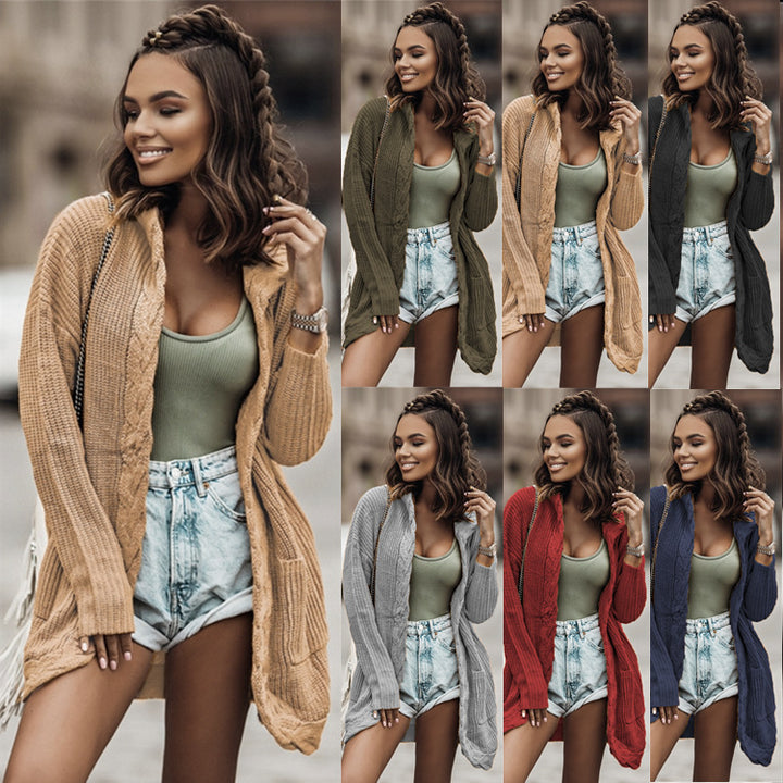Knit jacket for women with open sides and extra long sleeves Lune London