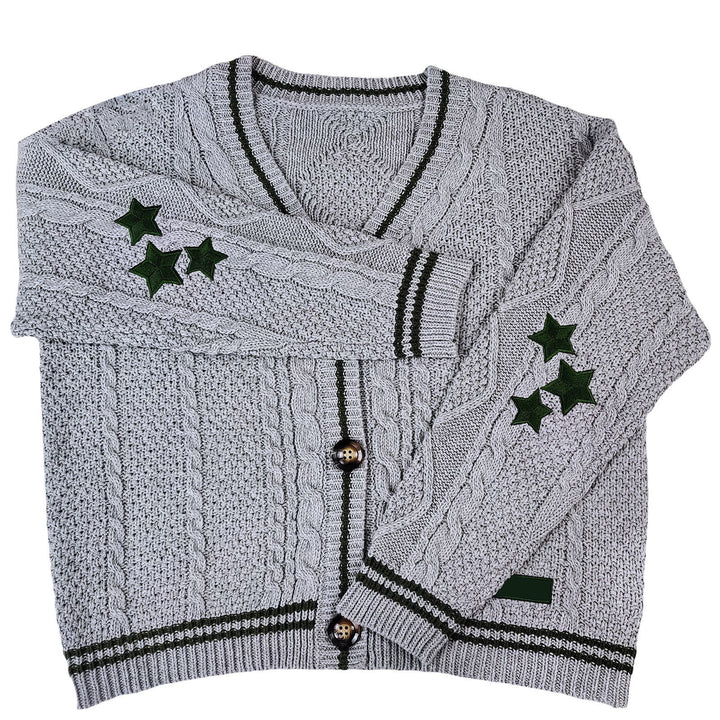 Gilet en tricot épais pour femmes avec motif en câble moderne et élégants détails de boutons Chic & Stil