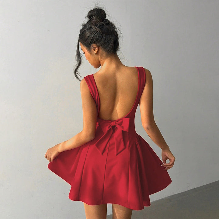 Robe pour femme à coupe ajustée et décolleté carré élégant Chic & Stil