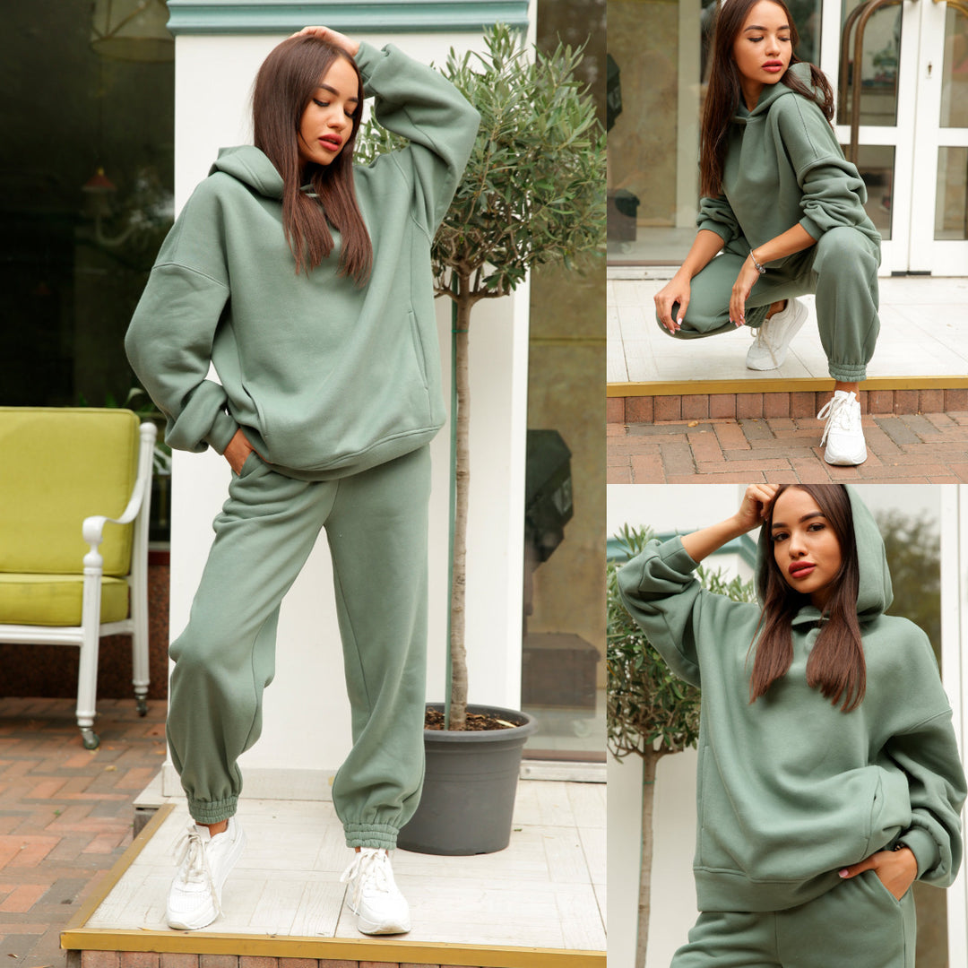 Ladies Casual Design Hoodie and Jogging Set with Lune London