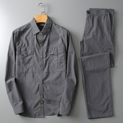 Chemise fonctionnelle pour hommes et pantalon cargo Lune London