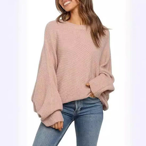 Oversized knitted sweater for women with casual sleeves Lune London