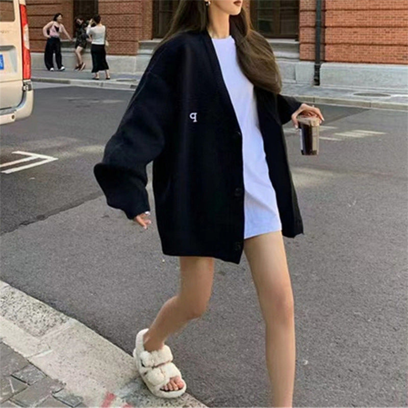 Cardigan décontracté surdimensionné pour femmes avec décolleté en V profond et matériaux de haute qualité Chic & Stil