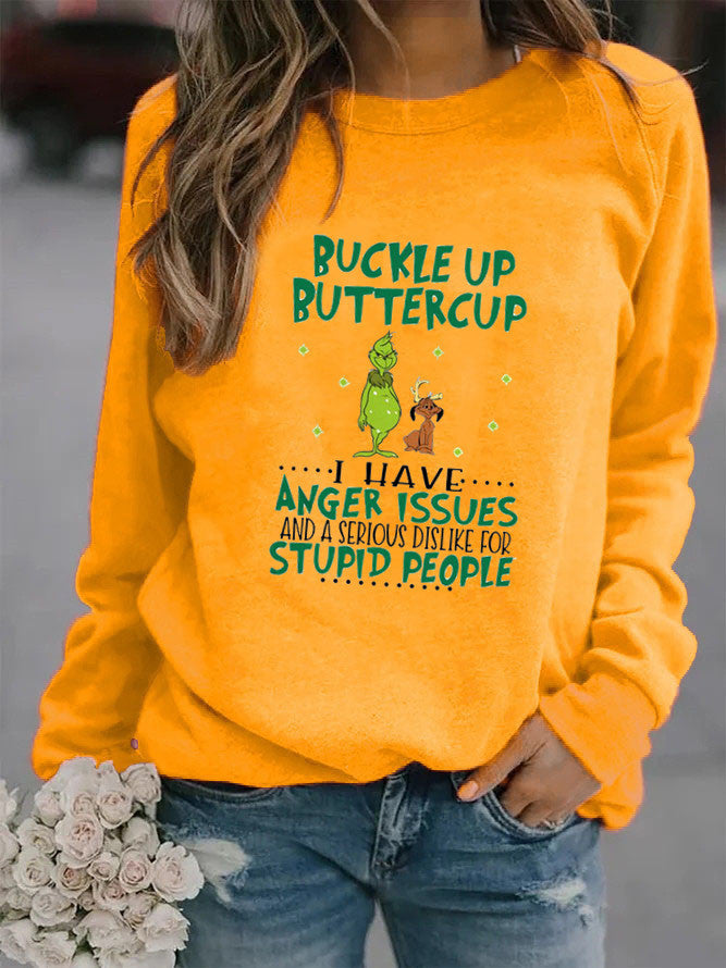 Sweat-shirt femme avec citation humoristique et design créatif Chic & Stil