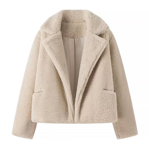 Veste en peluche confortable pour femme au style élégant surdimensionné Chic & Stil