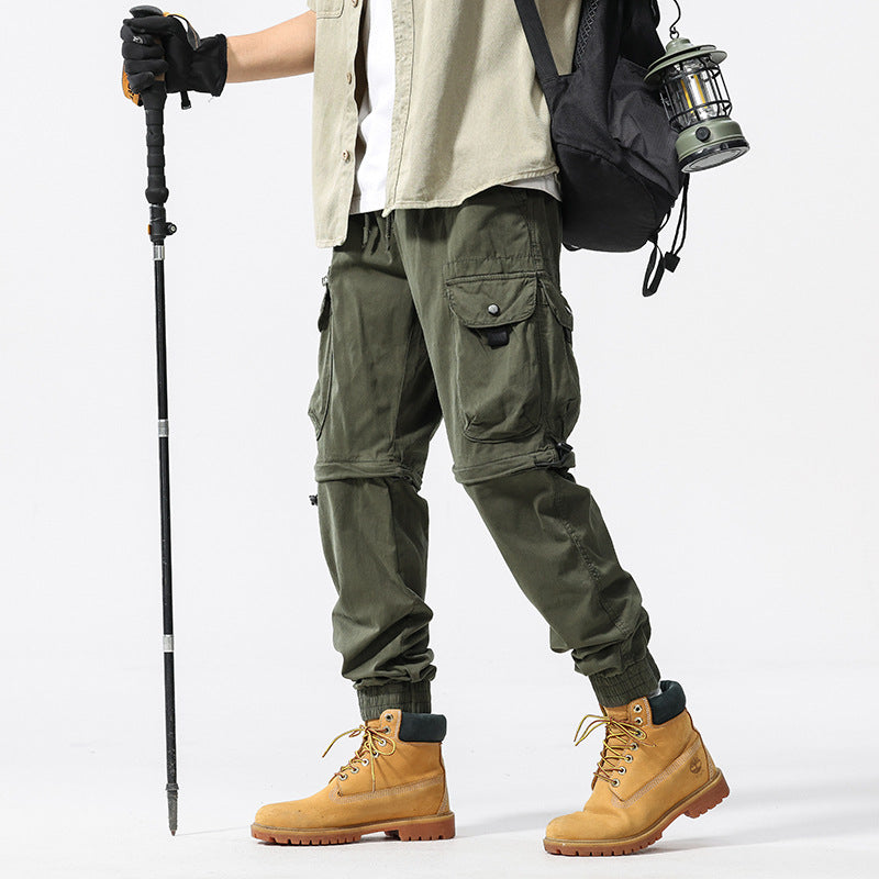 Pantalon cargo fonctionnel pour homme avec taille réglable et poches multi-usages Lune London