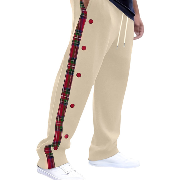 Casual cargo pants for men with snap buttons and trendy pattern Lune London