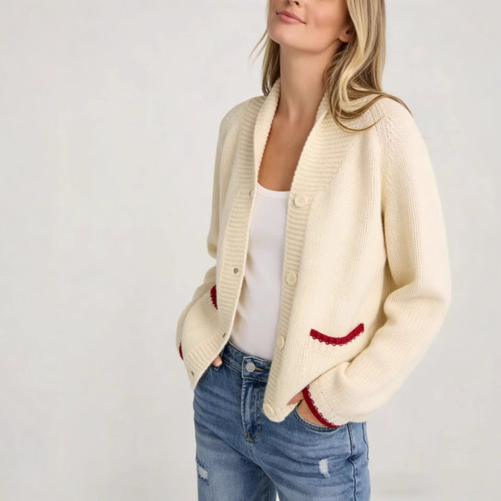 Cardigan pour femmes avec motif de crabe créatif Chic & Stil