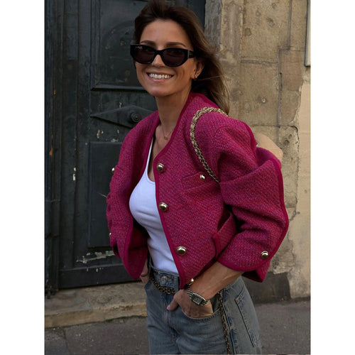 Elegant blazer jacket for women with stylish buttons and Lune London pockets