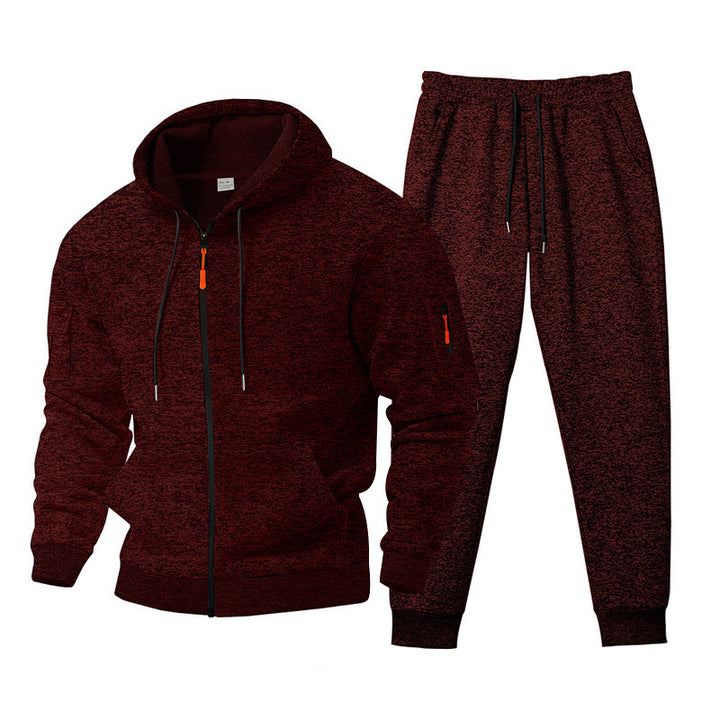 Men's Hooded Sports Tracksuit with Functional Zip Pockets Lune London