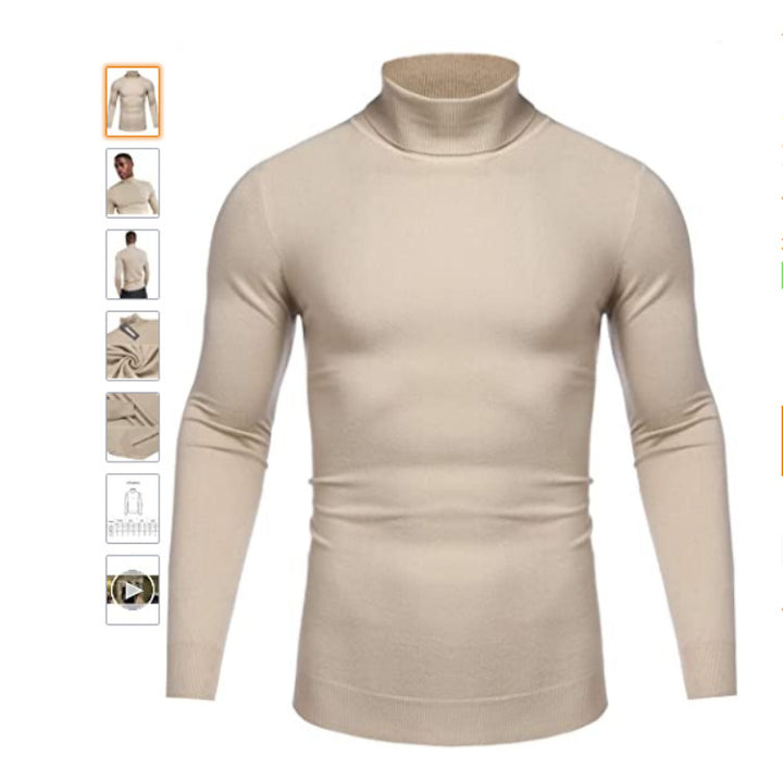Lune London high-neck pullover for men
