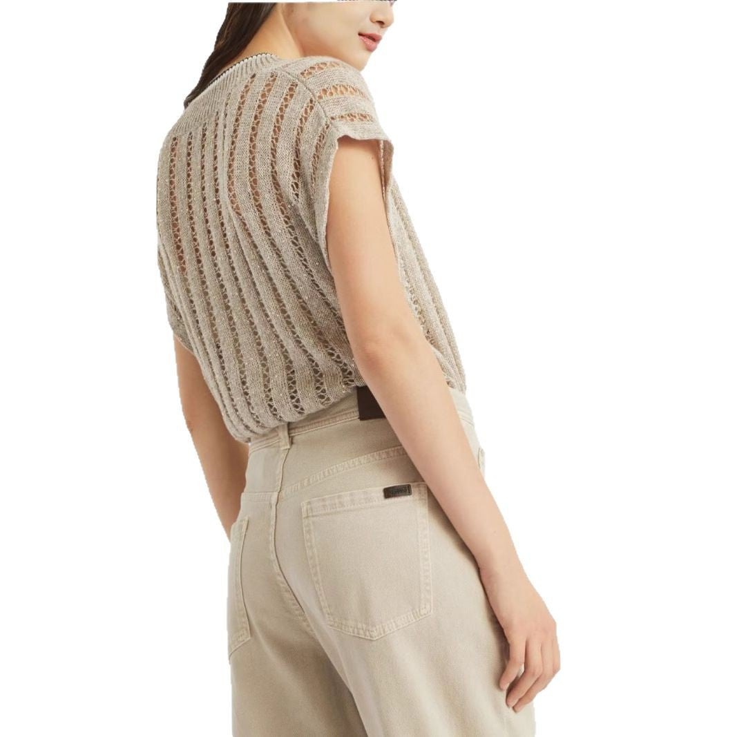 Casual chino pants for women with high waist and loose fit Lune London