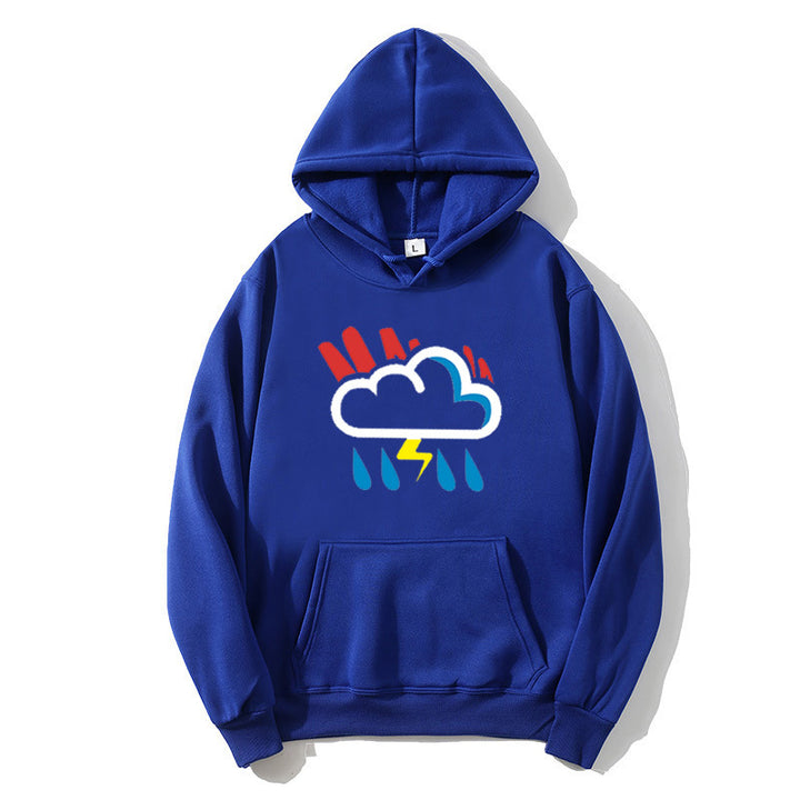 Women's hoodie with cheerful weather motif Chic & Stil