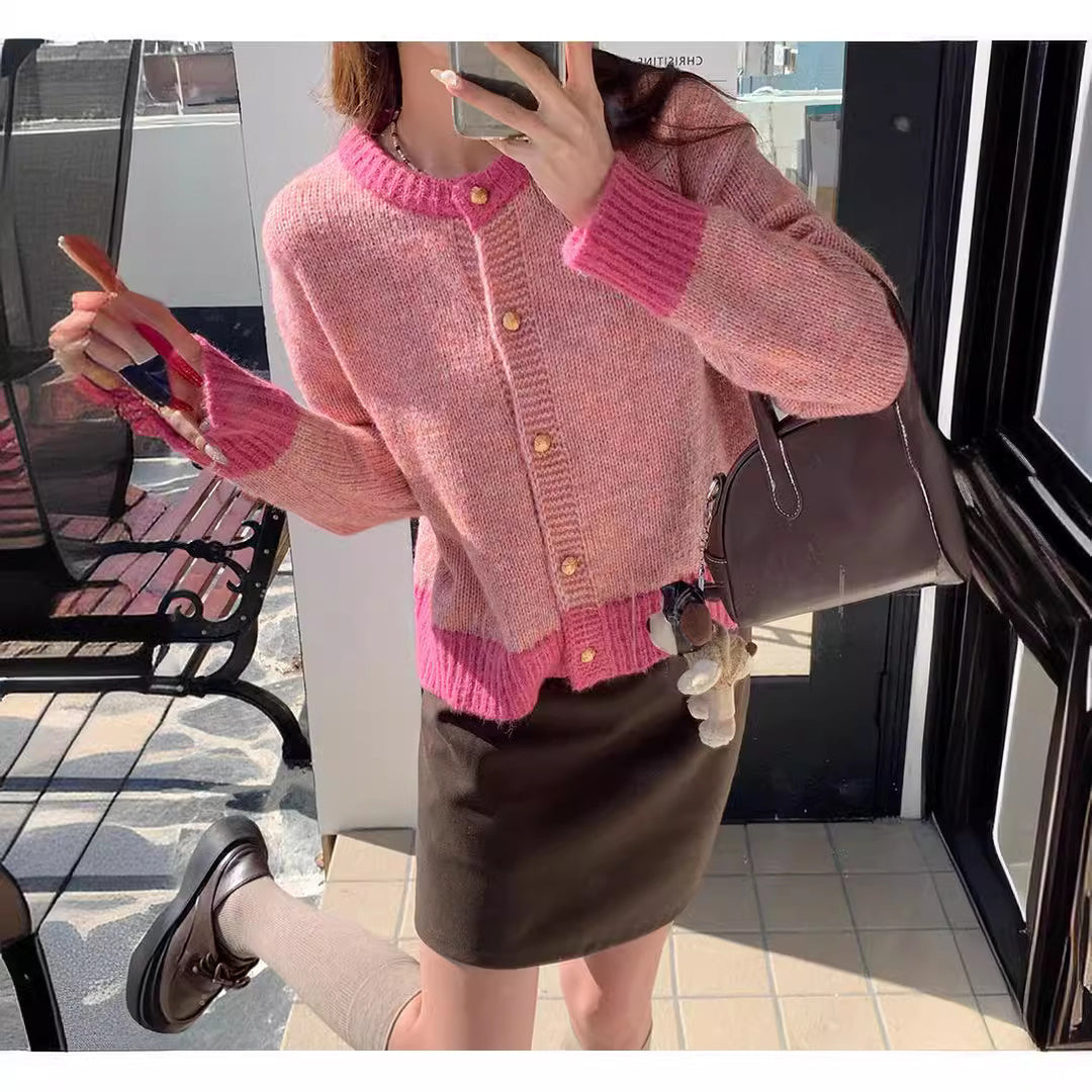 Knit cardigan for ladies with decorative pearl buttons Lune London