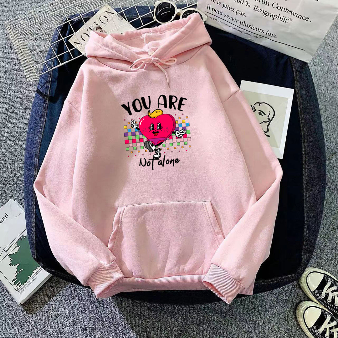 Women's hoodie with funny heart design Chic & Stil
