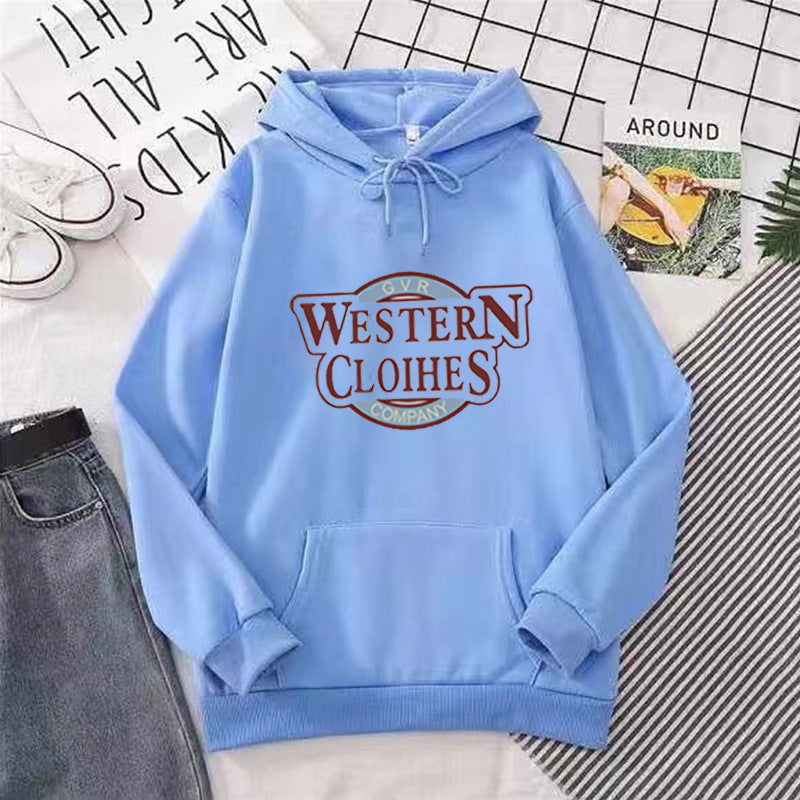 Women's hoodie with stylish logo print Chic & Stil