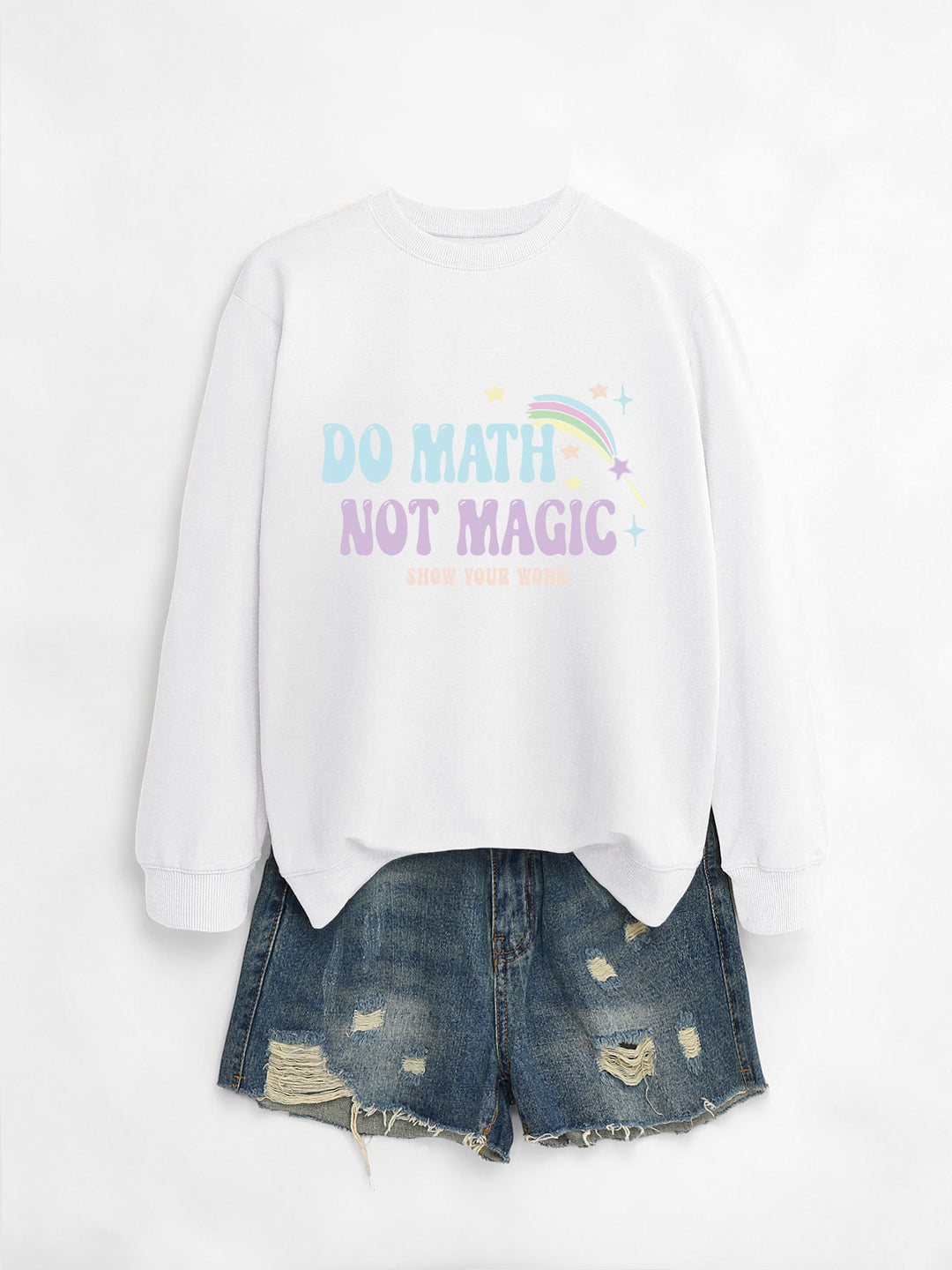 Sweat-shirt décontracté pour femmes avec motif de mathématiques inspirant Chic & Stil
