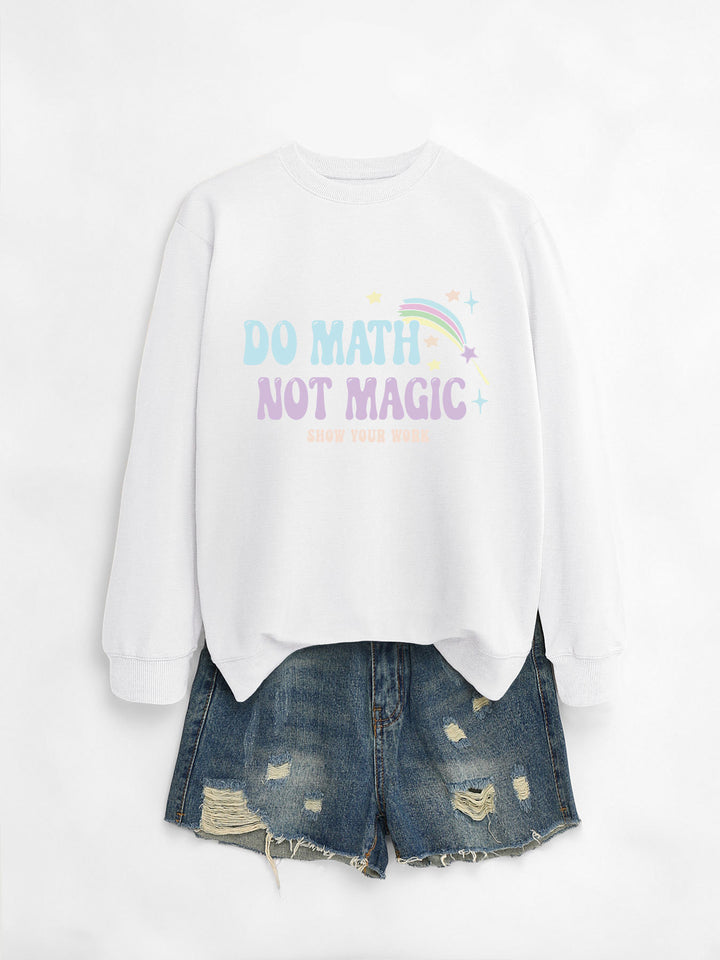 Sweat-shirt décontracté pour femmes avec motif de mathématiques inspirant Chic & Stil