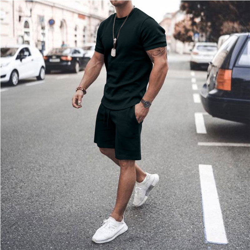 Men's short-sleeve sports set in breathable material Lune London