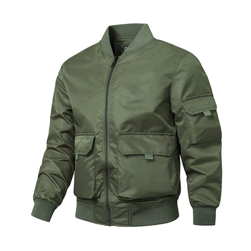 Men's sporty bomber jacket with practical pockets and elastic cuffs Lune London