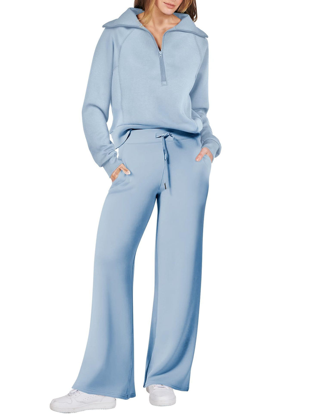 Lune London high-quality loose-fit women's sports set with high collar