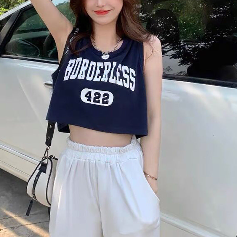 Women's casual crop top with creative lettering and comfortable materials Lune London