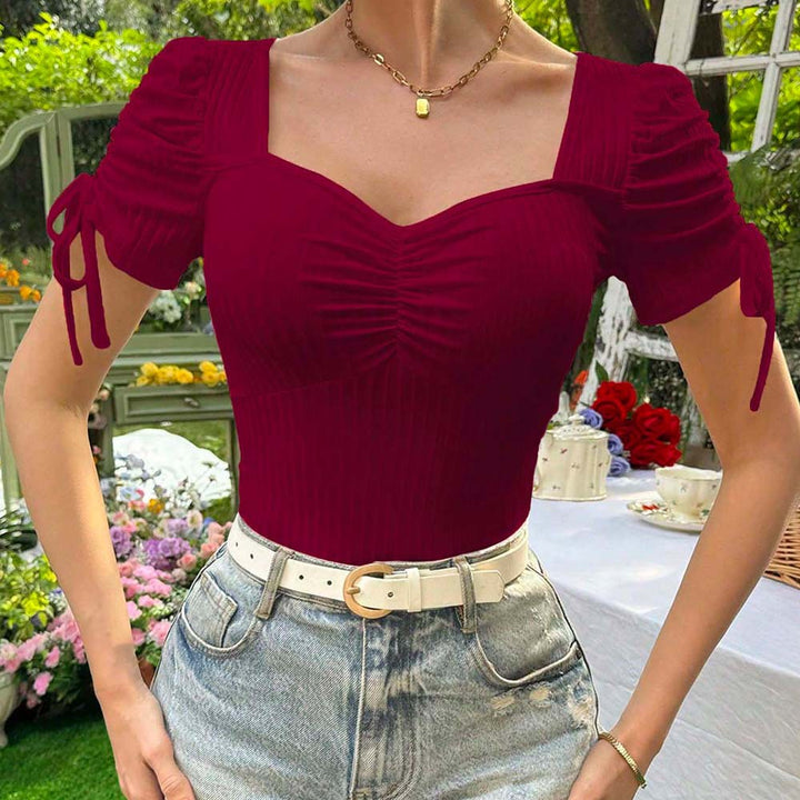 Blouse women with ruffle details and elegant back Chic & Stil