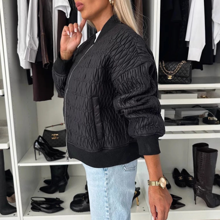 Quilted bomber jacket for women Lune London