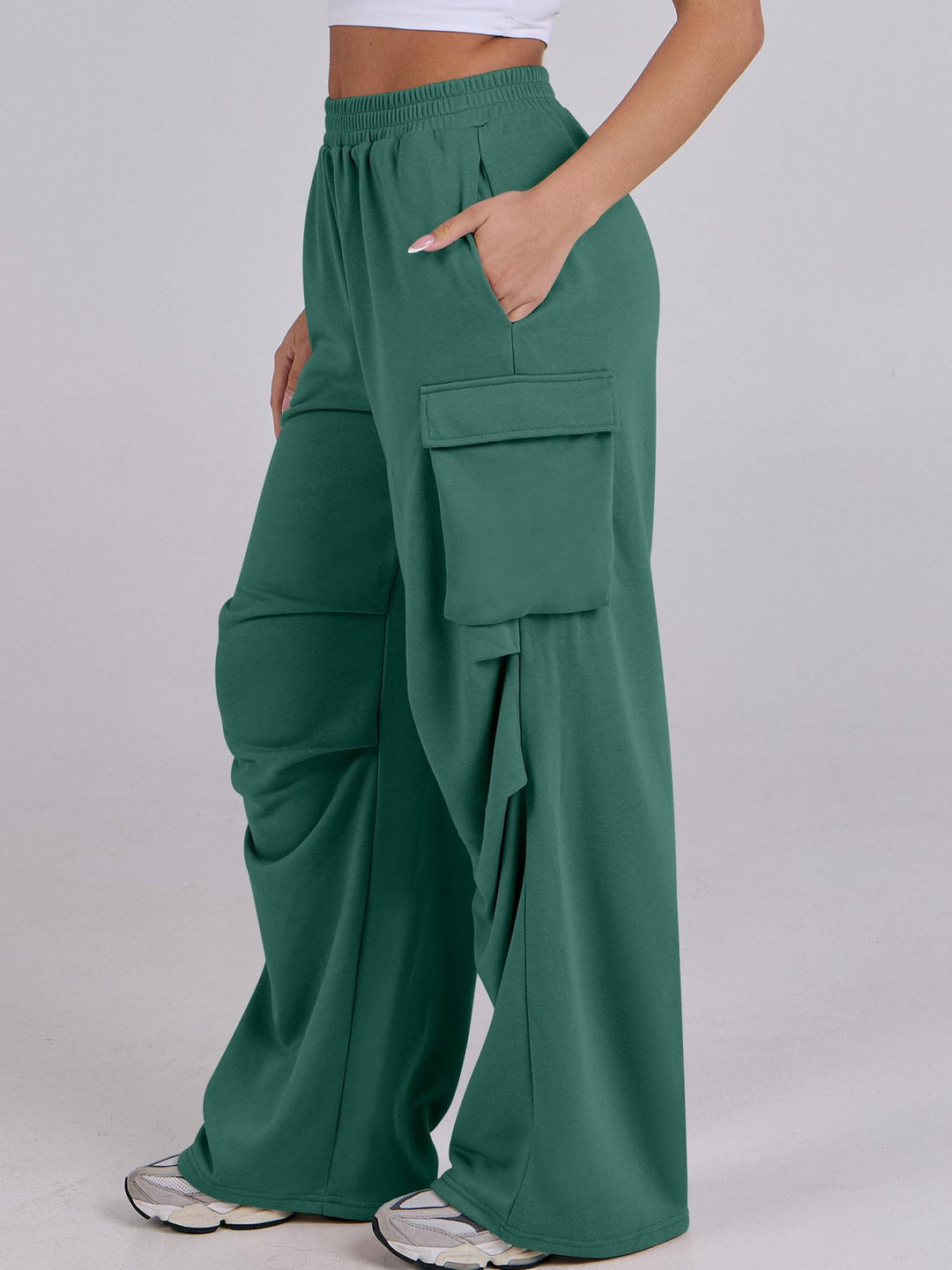 Ladies Comfortable and Casual Cargo Pants Lune London