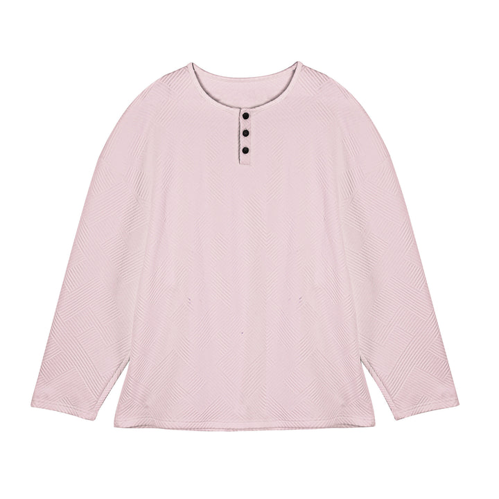Long sleeve shirt for men with button-down collar and structured pattern Lune London