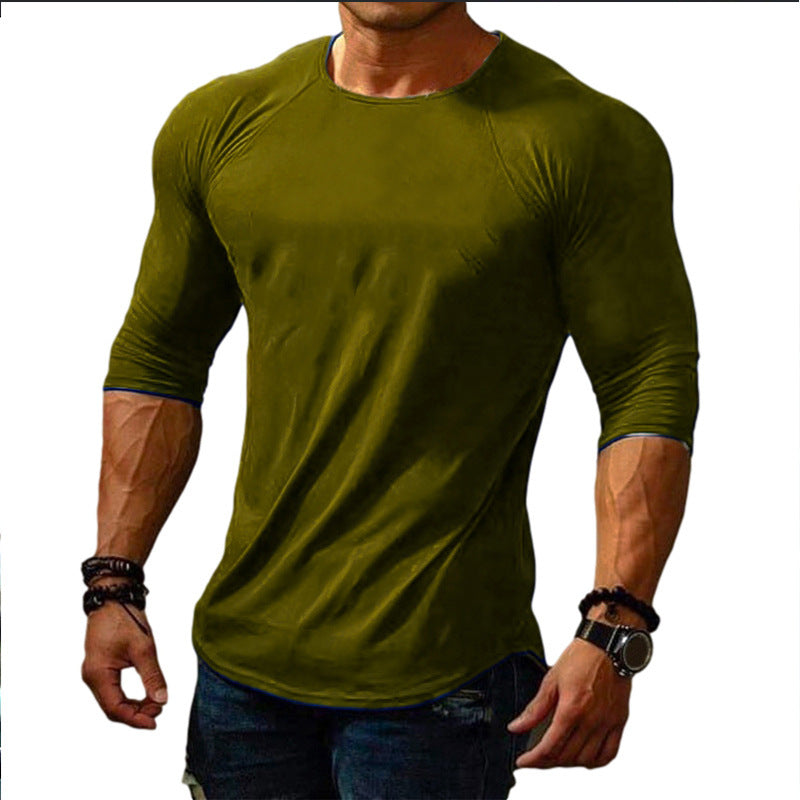 Fitted long sleeve t-shirt for men with elastic wearing comfort Lune London