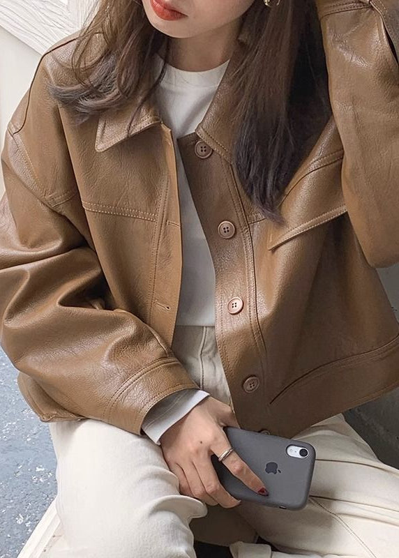 Lune London | Ridge – Faux Leather Cropped Jacket