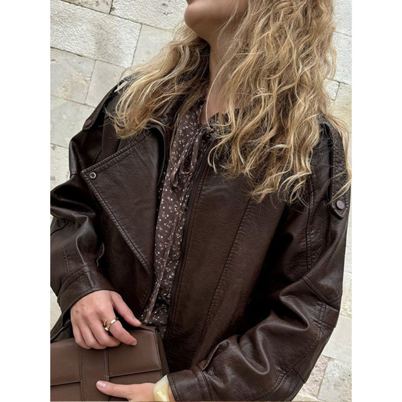 Trendy leather jacket for women with urban style Lune London