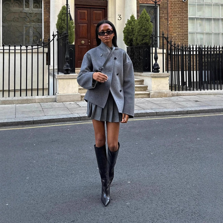 Ladies elegant wool coat Lune London