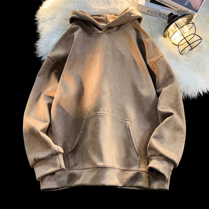 Comfortable hoodie for women with a modern velvet look Lune London