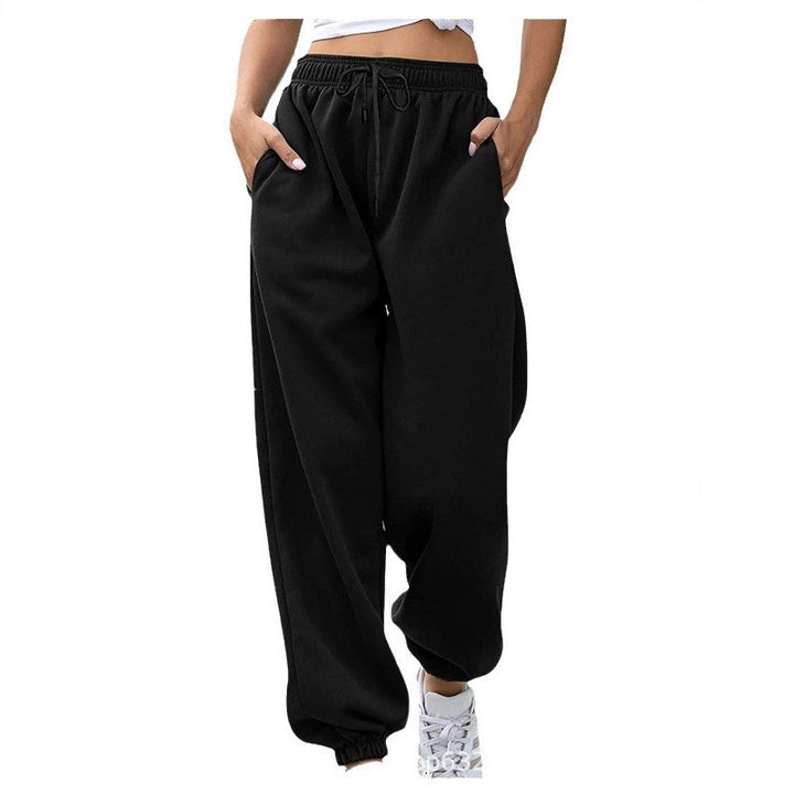 Women's leisure pants with a wide cut and elastic waistband Chic & Stil