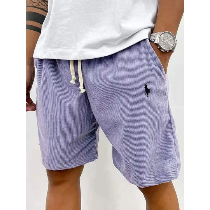 Men's casual pants made of soft cotton blend with elastic waistband Lune London
