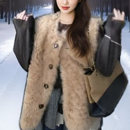 Gilet Doux pour Femmes avec Détails de Boutons Chic & Stil