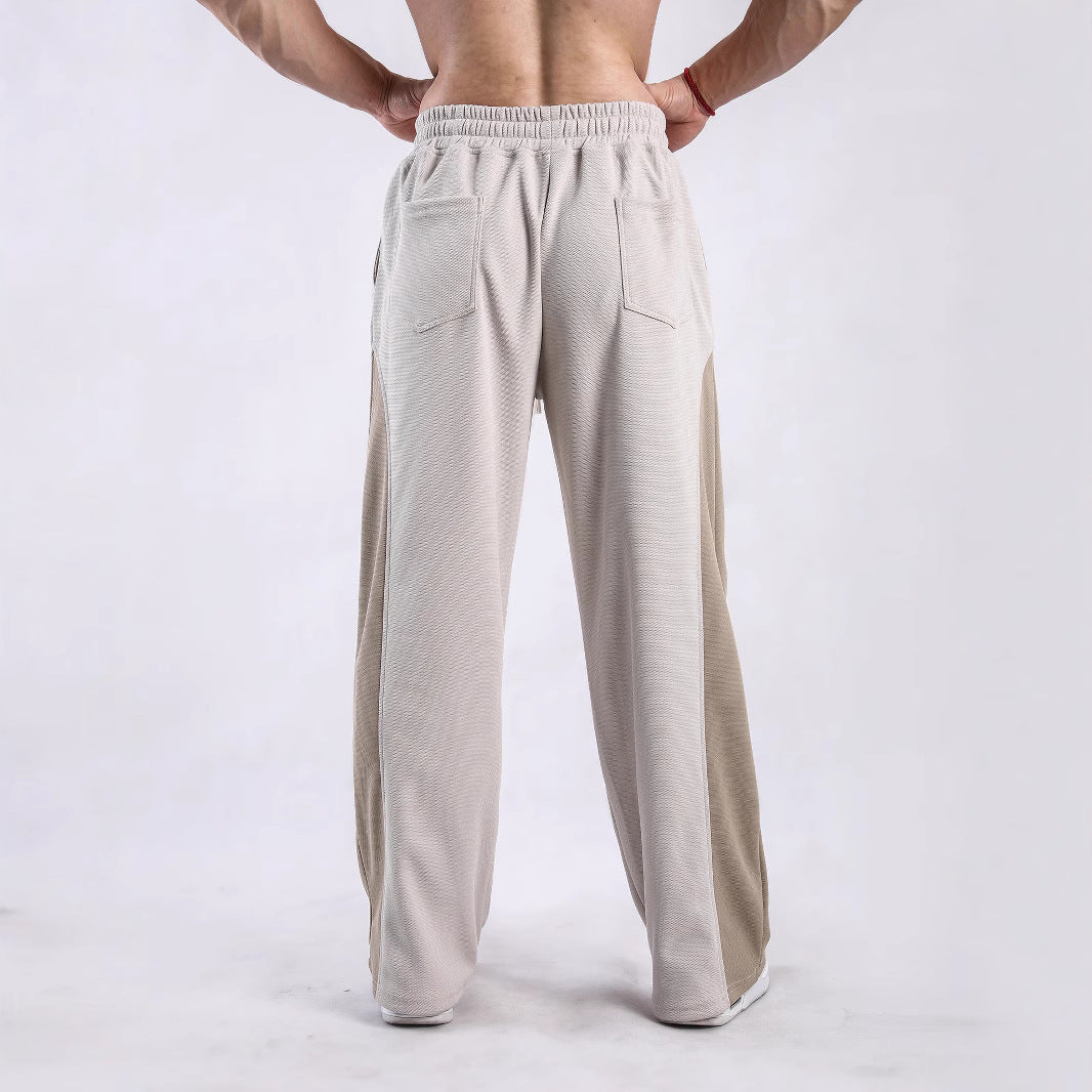 Men's sporty leisure pants with side ventilation openings and elastic waist Lune London