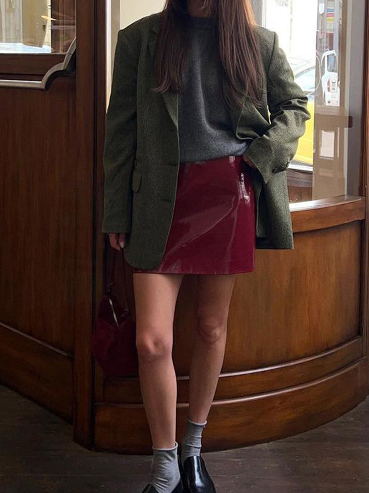 Women Elegant blazer jacket with fine texture and classic details Lune London