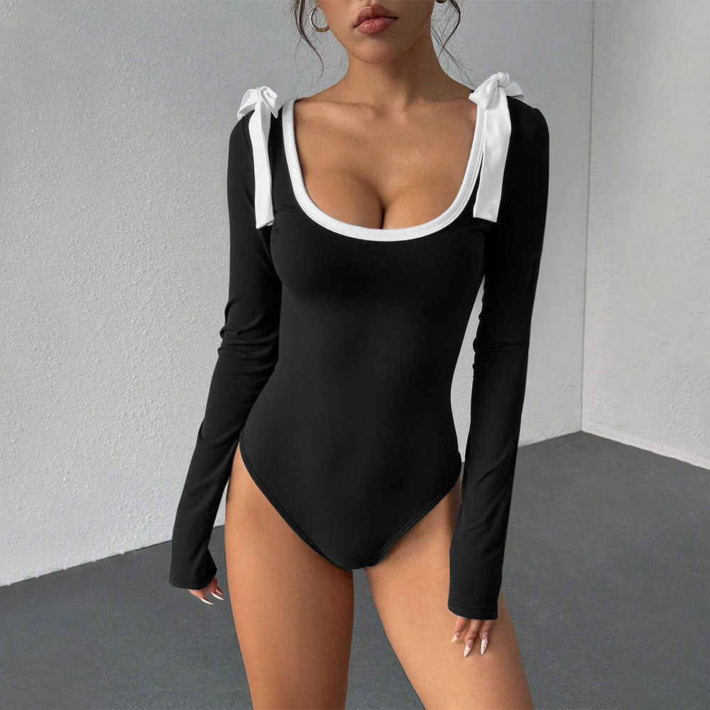 Chic & Stil long sleeve women's body with decorative knots