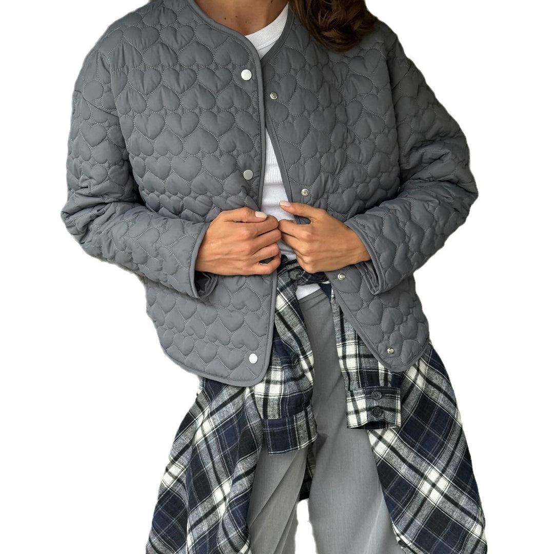 Quilted leisure jacket for women with button closure and modern details Lune London