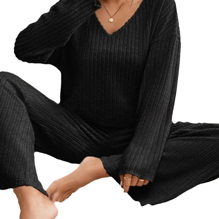 Women Casual Knit Top and Pants Set Lune London