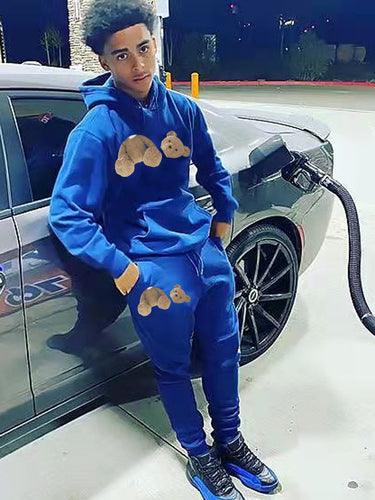 Women's sweatshirt and jogger pants set with a cute bear design Lune London