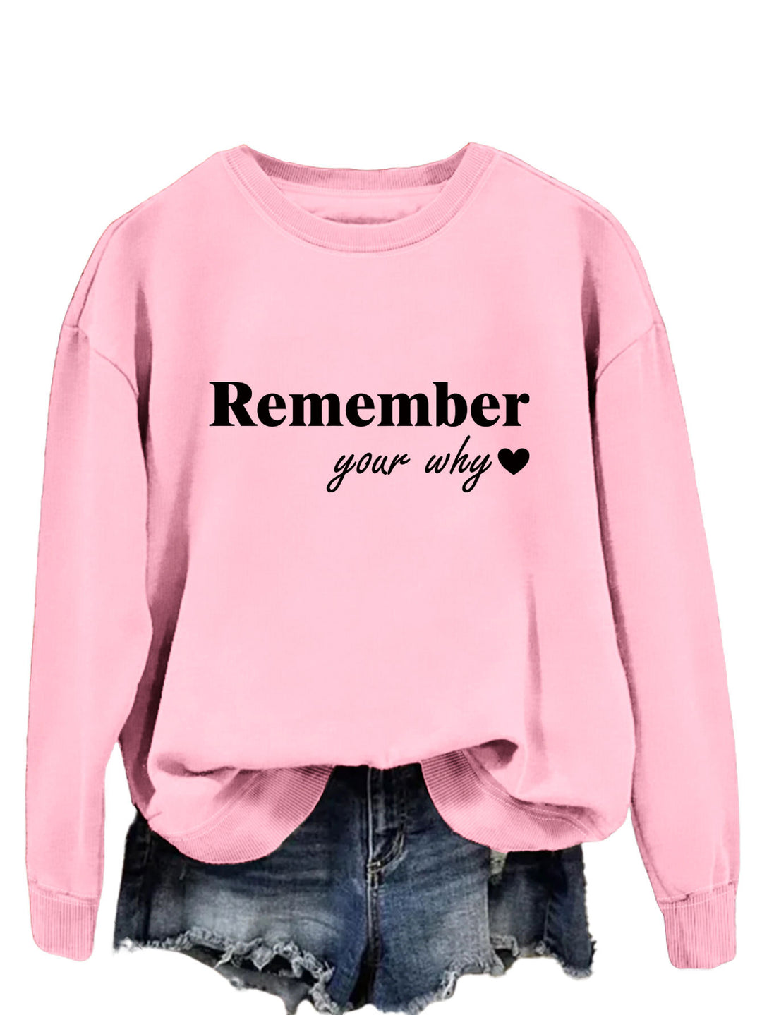 Sweatshirt femme avec impression motivationnelle et coupe décontractée Chic & Stil