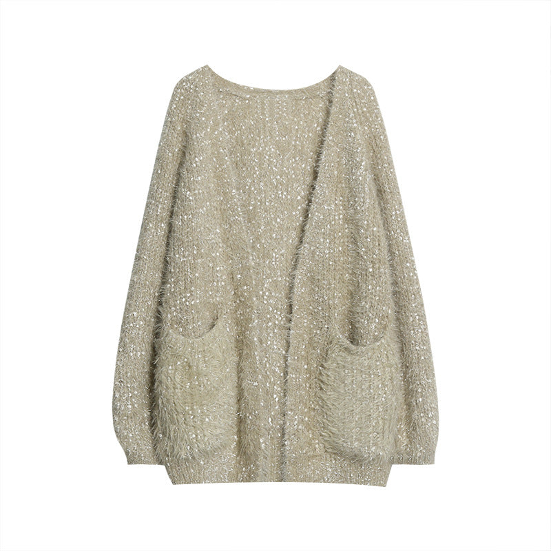Sparkling cardigan for women in a modern casual chic look and style