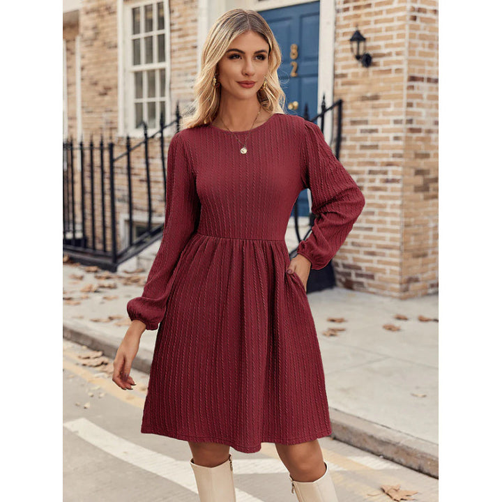 Lune London Long Sleeve Casual Pleated Dress for Women