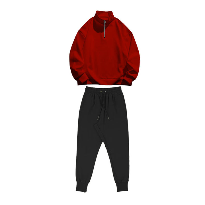 Casual tracksuit for men with practical pockets and modern high collar Lune London