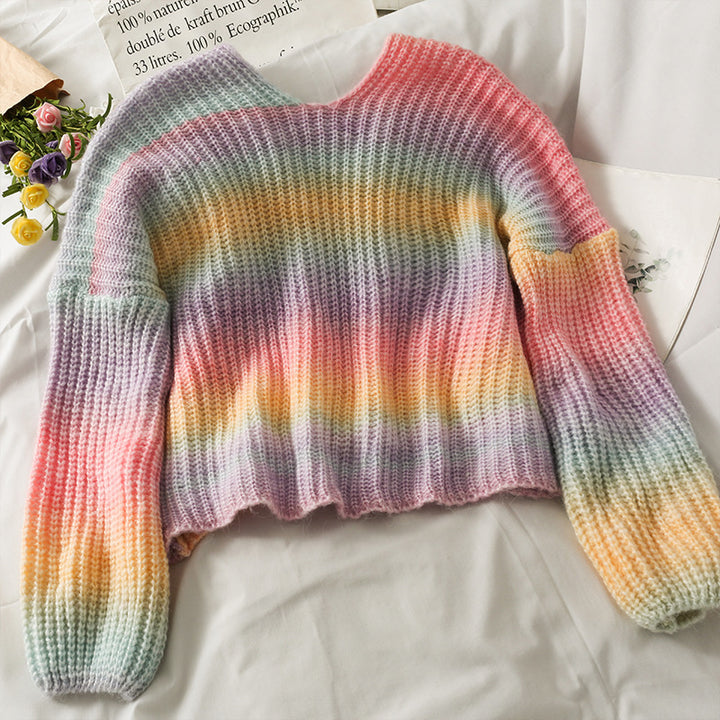 Women V-neck gradient vest chic and style
